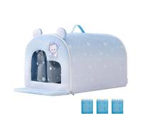 CASA Aislada Para Gato - Refugio De Verano Espacioso Para Animales - CASA Refrescante Para Gatos Refugio De Mascotas | Balcón, Patio, Porche, Jardín Trasero, Camping, Cachorros Y Animales