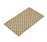 CASA and Beyond Shower Mat, Non Slip Bath Mat for Bathrooms with Drain Holes, Washable, Easy to Clean (Brown,34.64 * 15.75 in)