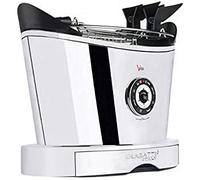 Casa Bugatti Grille-pain Volo - 4 fonctions, 6 niveaux, 930 W, corps en acier inoxydable - Chrome