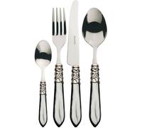 Casa Bugatti MLCGM-S6050 Melodia Lot de 24 viroles chromées Gris