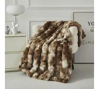 Casa Carina Couverture Douillette en Peluche Douce, Plaid Canapé Fausse Fourrure Doux, Couverture de Canapé lit Moelleuse Chaude pour Canapé lit Chambre Bureau -Café