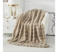 Casa Carina Couverture en Polaire Floue en Fausse Fourrure - Couvertures Douces et Chaudes en Peluche Épaisses de 1000 GSM pour Canapé - Grandes Couvertures pour Chambre, Canapé, Lit, Voyage, Enfants