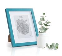 Casa Chic Cadre Photo 28 x 23 cm en Bois, Cadres Photo, Porte Photo Mural, Cadre Decoration Murale Pele Mele pour la Maison, Affichage Vertical/Horizontal, avec Protection Verre et Passe Partout
