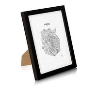 Casa Chic Cadre Photo, Cadre Photo en Bois de 28x23 cm, Cadres Photo, Porte Photo Mural, Cadre Decoration Murale Pele Mele, Affichage Vertical/Horizontal, avec Protection Verre et Passe Partout Inclus