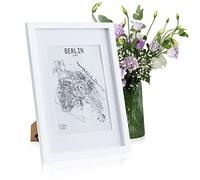 Casa Chic Cadre Photo, Cadre Photo en Bois de 45x32 cm, Cadres Photo A3, Porte Photo Mural, Cadre Decoration Murale Pele Mele, Affichage Vertical/Horizontal, avec Protection Verre et Passe Partout