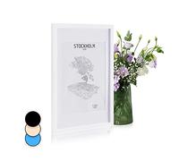 Casa Chic Cadre Photo, Cadre Photo en Bois de 73x53 cm, Cadres photo, Porte Photo Mural, Cadre Decoration Murale Pele Mele, Affichage Vertical/Horizontal, avec Protection Verre et Passe Partout Inclus
