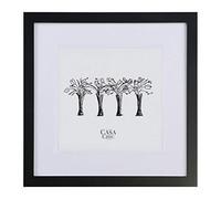 Casa Chic Cadre Photo Carré 20 x 20 cm, Cadre Bois, Cadres photo Maison, Porte Photo Mural, Cadre Decoration Murale Pele Mele, Affichage Vertical/Horizontal, avec Protection Verre et Passe Partout