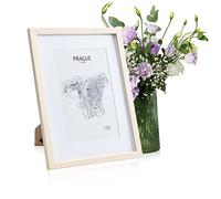 Casa Chic Cadre Photo en Bois de Taille 30x40 cm, Cadres photo Maison, Porte Photo Mural, Cadre Decoration Murale Pele Mele, Affichage Vertical/Horizontal, avec Protection Plexiglas et Passe Partout