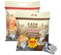 CASA COLON - 200 dosettes de café compatibles SENSEO - Classique et Corsé