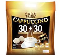 CASA COLON CAPPUCCINO | Sachet de 30 Dosettes de café + 30 Topping
