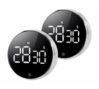 Casa Control 2 minuteurs numériques à molette avec écran LCD et support magnétique