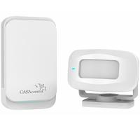 Casa Control Détecteur de passage sans fil et sonnette à piles DGM-150 - coloris blanc