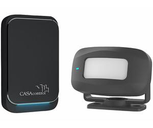 Casa Control Détecteur de passage sans fil et sonnette à piles DGM-150 - coloris noir