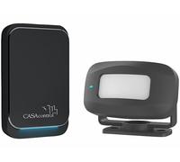 Casa Control Détecteur de passage sans fil et sonnette secteur DGM-170 - coloris noir
