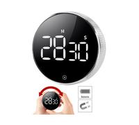 Casa Control Minuteur numérique à molette avec écran LCD et support magnétique