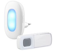 Casa Control Sonnette sans fil avec signal optique, 15 mélodies et portée jusqu'à 50m FTK-110