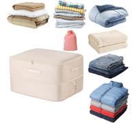 Casa Corner Sac De Compression,2026 Nouveau Sac De Compression Ultime Space Master,Compressifs 66l 132l,Sacs De Rangement Sous Vide Auto,Pour Couette,Vêtements (Beige, 132L)