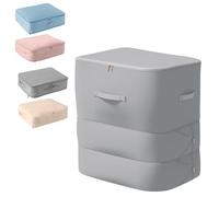 Casa Corner Sac de Compression Ultime, Sac de Rangement Auto-Compressible Ultra Compact 66L/132L, Étanche et Résistant pour Couettes, Vêtements, Literie, Voyage et Maison (Gris, XL)