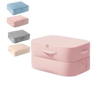 Casa Corner Sac de Compression Ultime, Sac de Rangement Auto-Compressible Ultra Compact 66L/132L, Étanche et Résistant pour Couettes, Vêtements, Literie, Voyage et Maison (Rose, L)