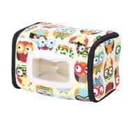 Casa de Perroquets Hamac à suspendre avec motif de dessins animés, accessoires pour cages à perroquets, lit caché pour oiseaux pour perruches, perruches, cacatoès, C