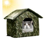 Casa del Cat Niche imperméable pour chiot | Tapis d'hiver pliable pour | animaux de compagnie d'intérieur et d'extérieur résistant aux intempéries fournit un niche pour chat