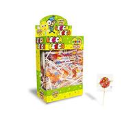CASA DEL DOLCE Magic Lollies Plate, Sucette au Goût de Fruit,Boîte de 200 pièces, Emballés Individuellement, Made in Italy, Sans Lactose,Sans Gluten, Idées Cadeaux pour les Fêtes