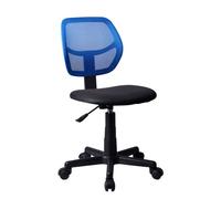 Casa Dolce chaise de bureau ALEX, pour enfants, 40x50x81-86 cm, tissu et filet, réglable en hauteur, bleu,