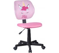 Casa Dolce Chaise de bureau pour enfants MEAMI, 40x50x81/86 cm, plastique, réglable en hauteur, rose licorne