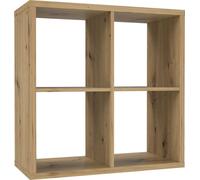 Casa Dolce Étagère MARKO 4, chêne 73x33x73 cm, style scandinave, 4 compartiments ouverts