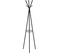 Casa Dolce Portemanteau, TIPI, noir , 45x39x173 cm, avec 6 crochets, revêtement en poudre