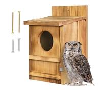 Casa extérieur Abri imperméable 36,8 x 22,8 cm avec perchoir pour oiseaux