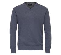 Casa Moda 004430 Pull à col en V pour homme, Bleu moyen gris., XL