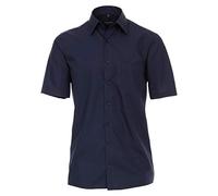 CASA MODA Chemise à Manches Courtes Marine en Coton col Italien