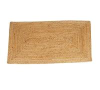 Casa Moro Esha Tapis en jute naturel rectangulaire | Tapis de style bohème en fibre naturelle jute tressé à la main | Boho Chic Décoration d'intérieur | (80 x 120 cm)