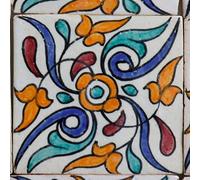 Casa Moro | Safaa Carrelage en céramique peinte à la main 10 x 10 cm | FL7100