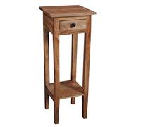 Casa Moro Table d'appoint Emilia Marron Fait Main en Bois Teck Table de Chevet étroite Table de Chevet Couloir NUA040