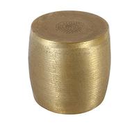 Casa Moro table d'appoint orientale Ayoub Gold Ø 38 cm en aluminium martelé | Basse table ronde moderne | Décoration d'intérieur élégante | TSV5010