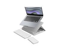 Casa Pop-Up Desk Blanc, support, clavier sans fil, pavé tactile