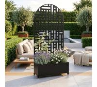 casa.pro Cloison avec Jardinière Bernalda en Forme d'arc 190x82x38 cm Noir