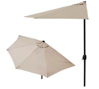 casa.pro demi-parasol Eger beige 300cm x 150cm x 230cm