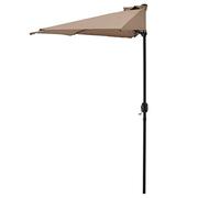 casa.pro Demi-parasol sur Terrasse sur Balcon Polyester Beige 300cm x 150cm x 230cm