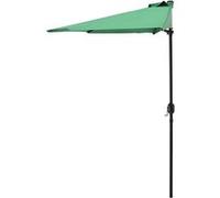 [casa.pro] Demi-parasol sur Terrasse sur Balcon Polyester Vert 300cm x 150cm x 230cm Vert G