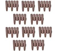 [casa.pro] Kit de 40 Palissade marron avec longueur totale 1080cm G