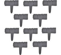 [casa.pro] Kit de 80 Palissade gris avec aspect du caillou longueur totale 2000cm gris G