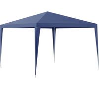[casa.pro] Pavillon de Jardin Tente Tonnelle Polyétylène Acier Revêtu par Poudre Bleu Foncé 300x300x255cm Bleu