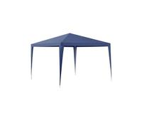 [casa.pro] Pavillon de Jardin Tente Tonnelle Polyétylène Acier Revêtu par Poudre Bleu Foncé 300x300x255cm Bleu