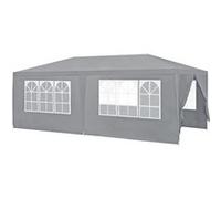 [casa.pro] Pavillon de Jardin Tente Tonnelle Polyétylène Acier Revêtu par Poudre Gris Foncé 600x300x255cm Gris foncé G