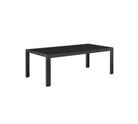 [casa.pro] Table basse extérieure en verre 100 x 50 x 35 cm Noir