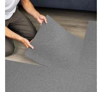 casa pura Dalle de Moquette pour Intérieur - 1m² / 3m² ou 6m² | Moquette Auto-Portante | Revêtement de Sol en carreau 50x50 cm | Robuste Isolant (Gris Bern, 24 Pièces - 6m²)