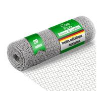 casa pura Grillage Clôture forestière - Clôture pour Animaux - Grillage à Gibier Mouton Chèvre Chien Poussins Poules - Treillis volière galvanisé - Maille nouée (H75 cm x L25 m Maille 13mm)